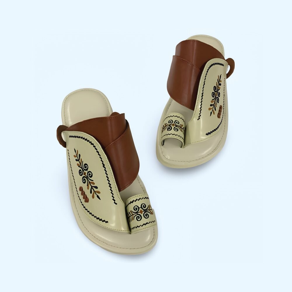 Embroidered oriental shoes